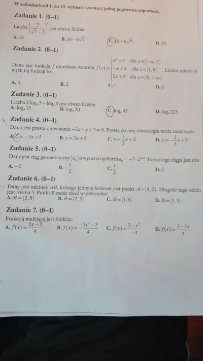 aras96 - pomożecie z matematyka :) nie wiem jak zrobić 5 zadanie. #matematyka #matura