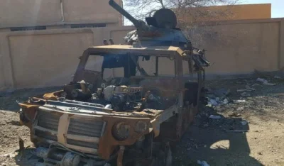 s.....1 - Bahra na wschód od DeZ. SDF zniszczył ciekawy pojazd isisów. Mianowice rosy...