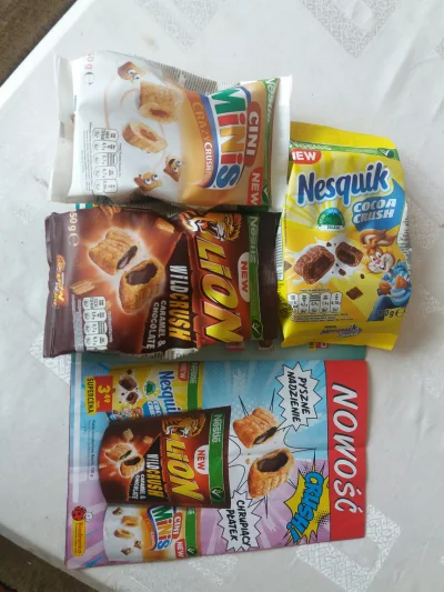 krykoz - #nestle #lion #nesquik #ciniminis #platki#platki #slodycze #jedzenie #biedro...