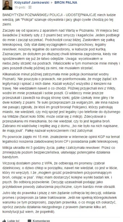 ptaq77 - Oto zamieszanie warte Poznania, choć szkoda szumu w temacie BROŃ.

SPOILER...