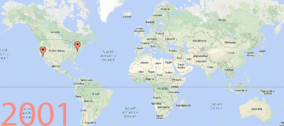 burarura - mapka w formie gifa pokazująca rozmieszczenie apple store'ów na świecie. 
...