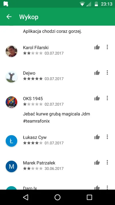 JezelyPanPozwoly - Walka toczy się nawet w komentarzach pod aplikacją wykopu xD #dani...