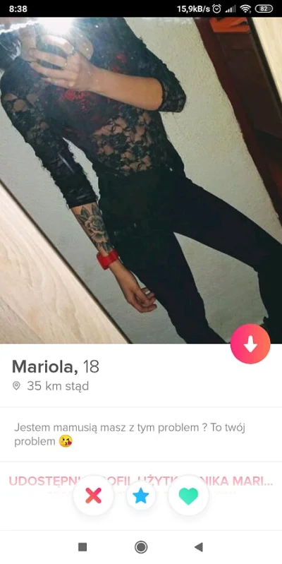 negatiV - czy to aby na pewno ja mam problem? ( ͡° ͜ʖ ͡°)
#tinder
#madki