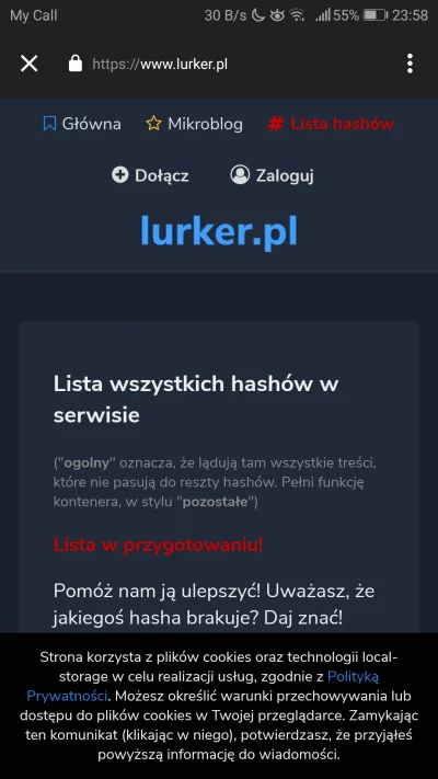 PMV_Norway - Wchodzę, lista tagów.... A tam taki nie działają