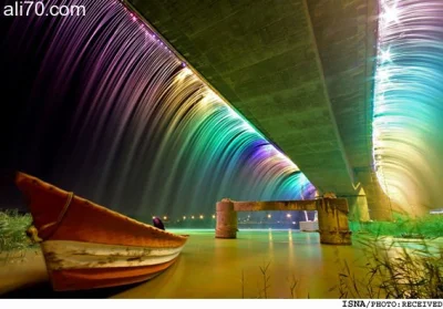 bialawilczyca - Banpo bridge, Seoul, South Korea  #pieknewidoki #most #fontanna #kore...