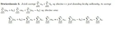 mulen - Hej matematyczne murki. Z tego stwierdzenia o szeregach (jpg) wynika, że gdy ...