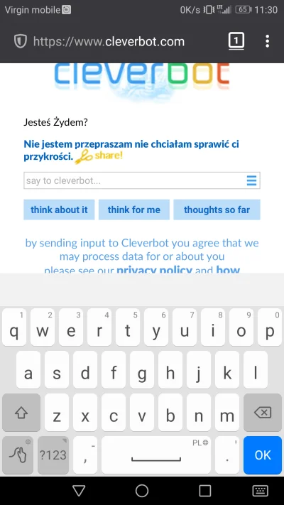 SmokeProspector - Cleverbot wie o co chodzi (✌ ﾟ ∀ ﾟ)☞ 
#heheszki #humorobrazkowy