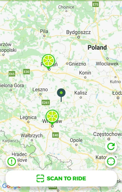 trzyrazyrzezucha - Czy ktoś zauważył że na mapie ikona #lime pojawiła się w #poznan? ...