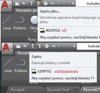 Siaa - AutoCAD ( ͡° ͜ʖ ͡°)

Ale z tych programistów śmieszki ( ͡° ͜ʖ ͡°). Mogę sobi...