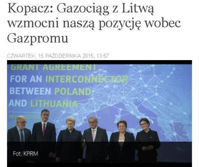 tomyclik - "W środę ruszył tzw. most energetyczny między Polską i Litwą... 

No cóż...