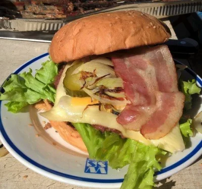 Shaggy_dg - #grillujzwykopem #gotujzwykopem #wiosna #burger pierwszy grill roku odbyt...