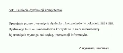 raj - @Dzyszla: Autentyczne z czasów kiedy pracowałem na uczelni jako administrator s...