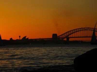 Dasi3k - Zachód słońca z widokiem na Opere i most Harbour.
#australia #sydney #itsbe...