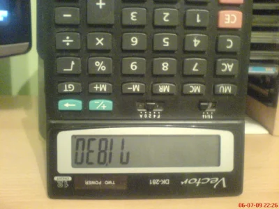 somsiad - Też wpisywaliście tajne hasło w kalkulatorze? ;)

#gimbynieznajo #debil