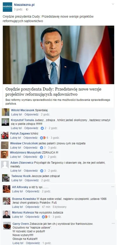 saakaszi - Wyborcy PiS o Andrzeju Dudzie: "#!$%@?". "jesteś palant", "na wysypisko ju...