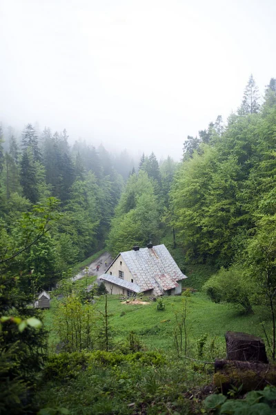 firmitasutilitasvenustas - Będąc w Wiśle taką chatkę znalazłem w górskiej dolinie z d...