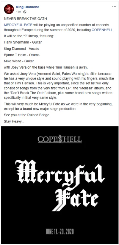 Psychopathy_Red - Mercyful Fate is back!

#metal #heavymetal #blackmetal #mercyfulf...