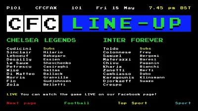 burbonek7 - O 20:45 zaczyna się mecz Chelsea Legends-Inter Forever, czyli spotkanie l...