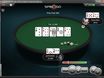 r4faello - #poker cos gram. oczywiscie wpieprzylem sie na 15'stki i wiecie co - jest ...