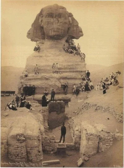 MrBENTLEY - Turyści na Sfinksie, Giza 1850 rok

#ciekawostki #historiajednejfotogra...
