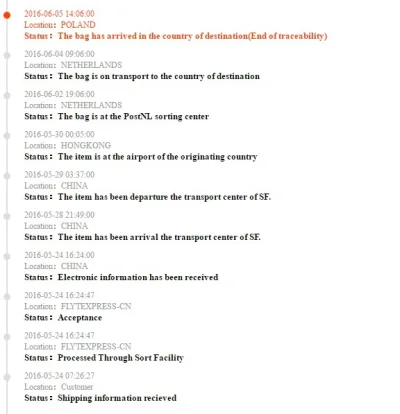 BoosterXS - Mircy czy ten #tracking #flytexpress z #banggood jest legitny i faktyczni...