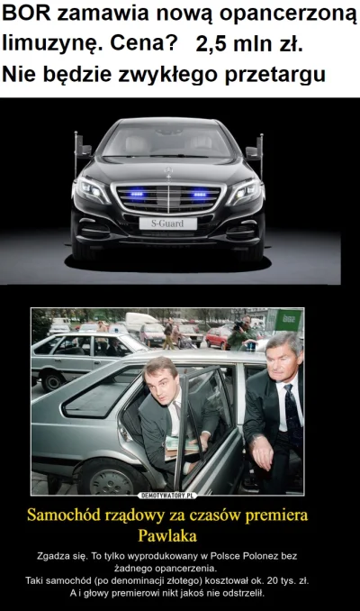 WesolekRomek - Za jedną dzisiejszą limuzynę premiera bez przetargu można kupić 100 po...