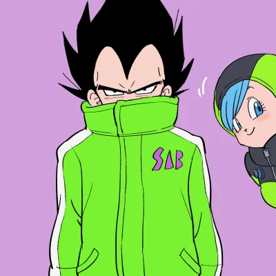 A.....s - #randomanimeshit #dragonball #vegeta #bulma #bluehair #blackhair #greendres...