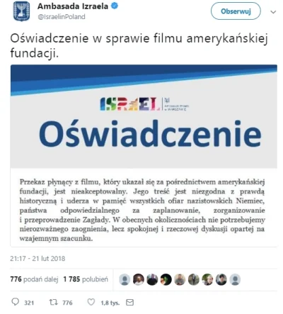 c.....k - > A widziałeś żeby Izrael potępił te kłamstwa?

@zlotypiachnaplazy: