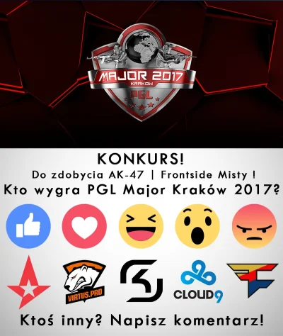 Piaer - Jak myślicie kto wygra turniej PGL Major Kraków 2017 w #csgo ? Czy Virtus.pro...