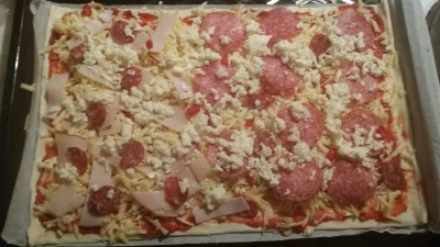 O.....9 - I do piekarnika XD dużo sera #pizza