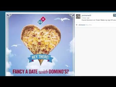 mdfk - Ciekawy pomysł na kampanie marketingową w wykonaniu Domino Pizza na Tinderze, ...