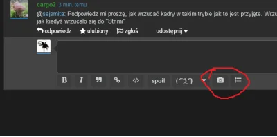 s.....a - @cargo2: Spoko :) 
Tu masz opcje: wybierz adres/wybierz plik i doda obraz ...