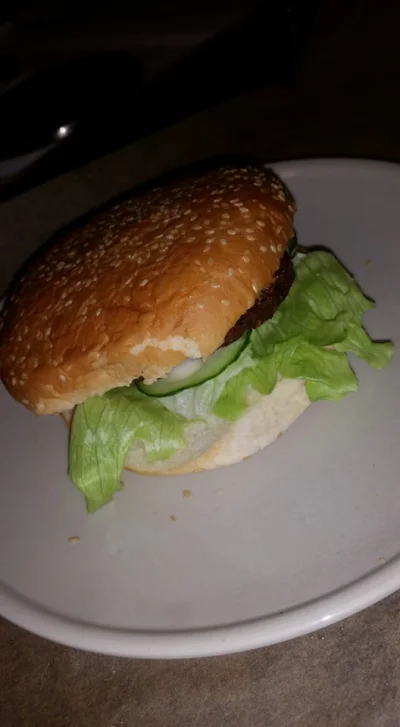 fineee - Zrobilam sobie wlasnie cheeseburgera

jest bardzo pyszny <3