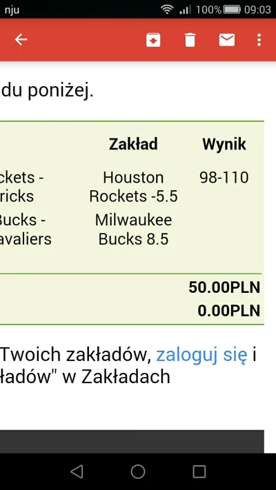 bekapol - czy ktoś mi pomoże? postawiłem dziś handicap na houston rocket -5,5, czyli ...