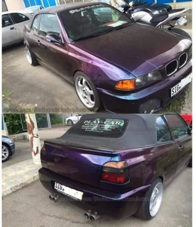 ZielonyZmarsa - O golfie który chciał zostać beemka #motoryzacja #heheszki #bmw #golf...