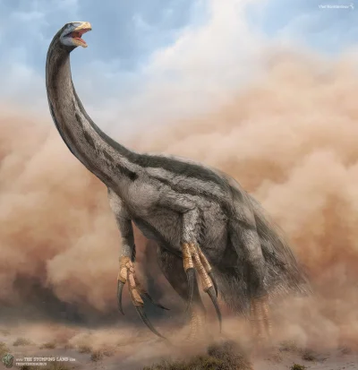 t.....n - Osobiście uważam, że bardziej niezwykły od deinocheirus jest terizinosourus...