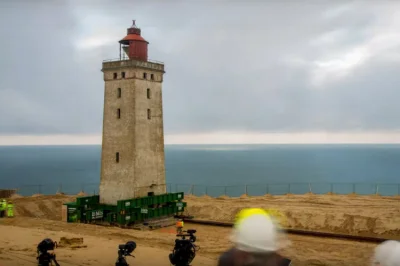yolantarutowicz - Historyczna latarnia morska na Rubjerg Knude w Jutlandii, zaliczana...