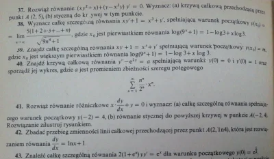 tomekgz - Krótko, w 1980-82 na maturze były zadania z równań różniczkowych. Oczywiści...