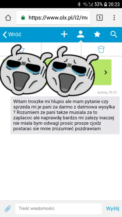 Gaoxing - Nowy poziom żebractwa #olx #zebry ##!$%@?