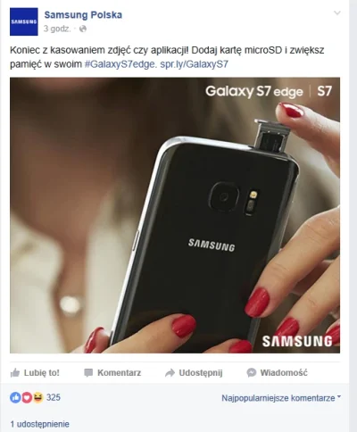 hqknz - W samsungu S6 zlikwidowali slot na karty SD, żeby dodać go ponownie do S7 jak...