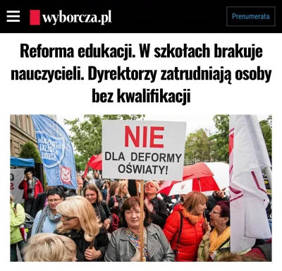 RobotKuchenny9000 - To w końcu jak jest, mieli zwalniać a okazuję że brakuje nauczyci...