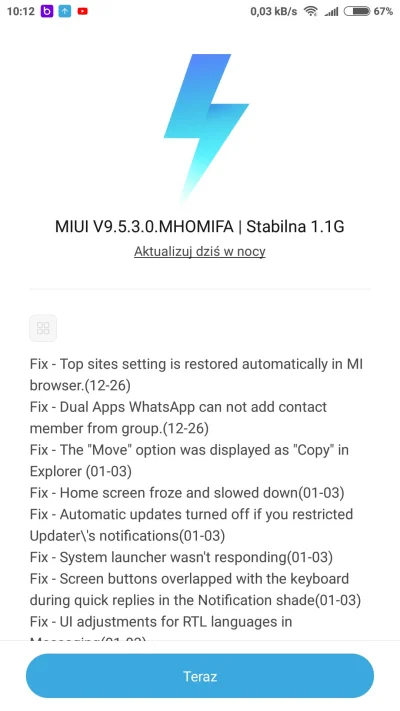 Cinoski - Na #redminote3pro wsiadł nowy #miui, podobno naprawia problemy z baterią, z...