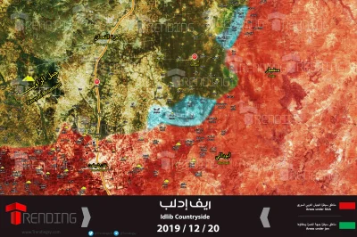 60groszyzawpis - Mapa pokazująca zdobycze sił rządowych w Idlib. 

O dziwo, jak na ...
