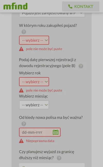 MrFrost - @mfind czy da się normalnie orientacyjnie sprawdzić ile będzie kosztować OC...