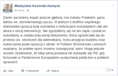 rzep - I potwierdzenie Kosiniak Kamysz, że o żadnej interwencji nie było mowy.

Man...