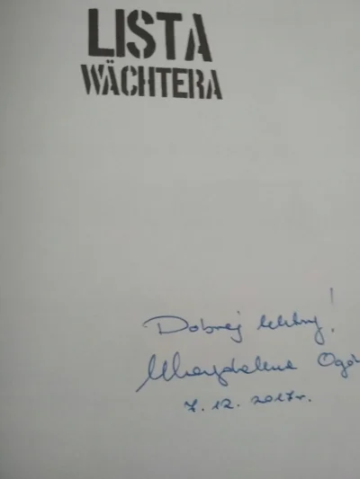 mokry - Gdyby ktoś z #bojowkamagdalenyogorek szukał książki z autografem Magdaleny Og...