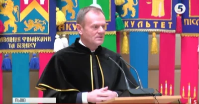 szurszur - Donald Tusk otrzymał honorowy tytuł doktora honoris causa Uniwersytetu Lwo...