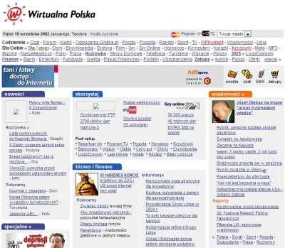 JanXer - Tak wyglądało wp.pl kilkanaście lat temu #ciekawostki #internet