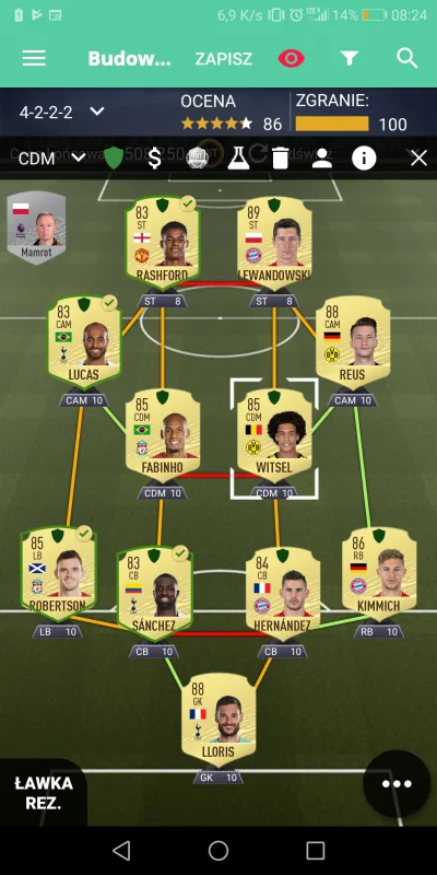 krzychukadetemtera - #fifa20 #fut mirki, jest jakiś myk, żeby lewy i rashford mieli p...