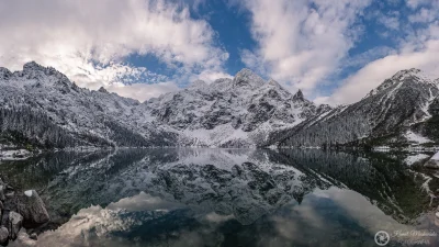 KamilZmc - Zimny jesienny poranek nad Morskim Okiem.
Panorama złożona z 20 pionowych...